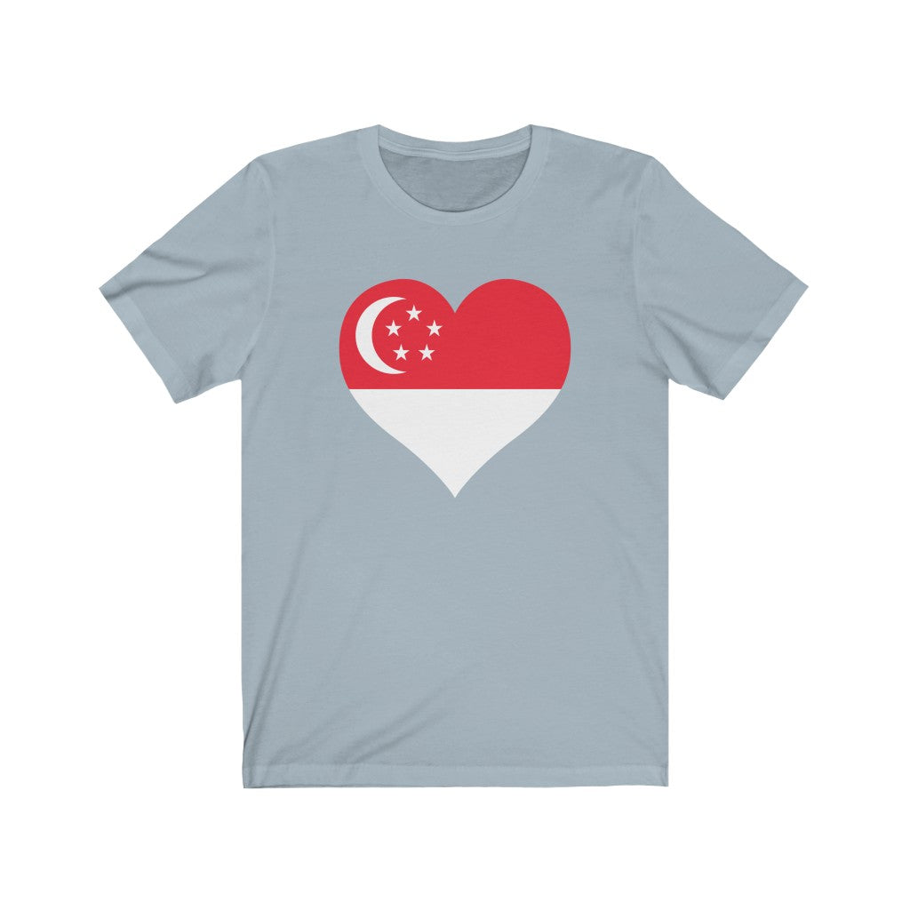 Singapore Heart Flag Premium Tee - Unisex