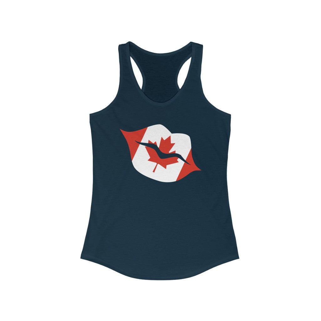 Canada Lips Flag Tank - Women