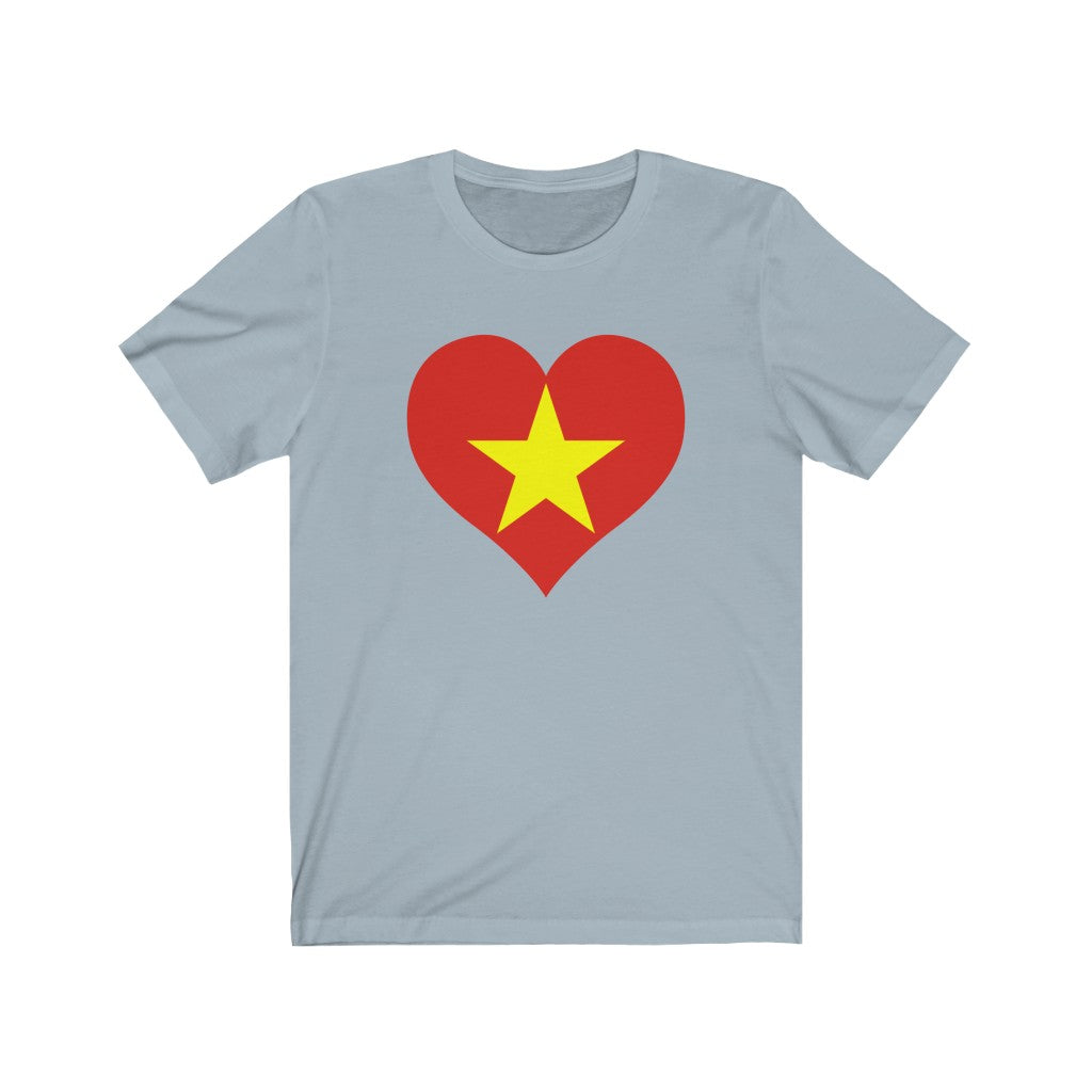 Vietnam Heart Flag Premium Tee - Unisex