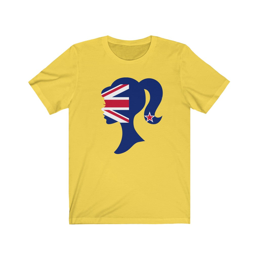 New Zealand Girl Flag Premium Tee - Unisex