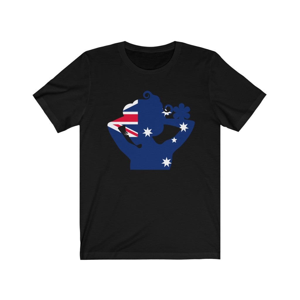 Australia Lady Flag Premium Tee - Unisex