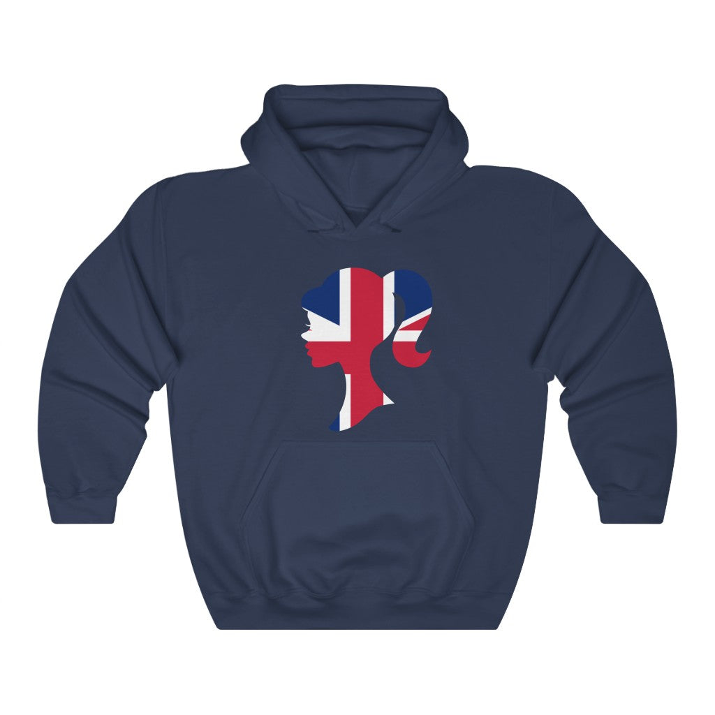 United Kingdom Girl Flag Hoodie Sweatshirt - Unisex