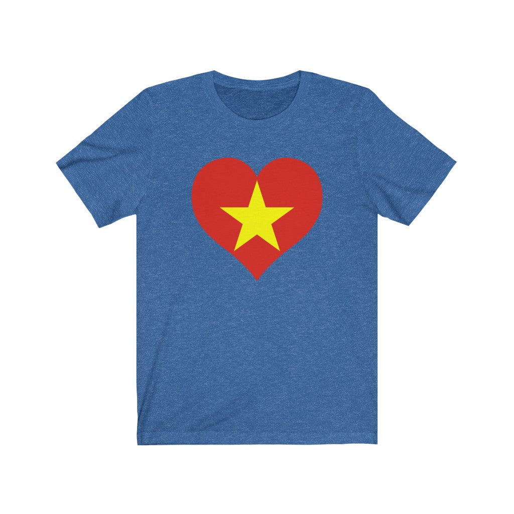 Vietnam Heart Flag Premium Tee - Unisex