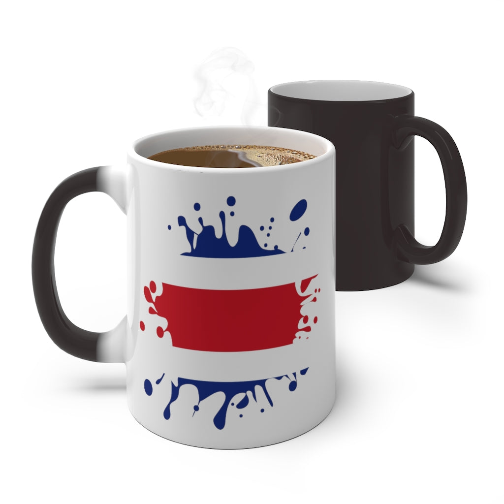 Costa Rica Splat Color Changing Mug