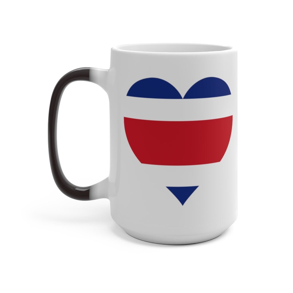 Costa Rica Heart Color Changing Mug