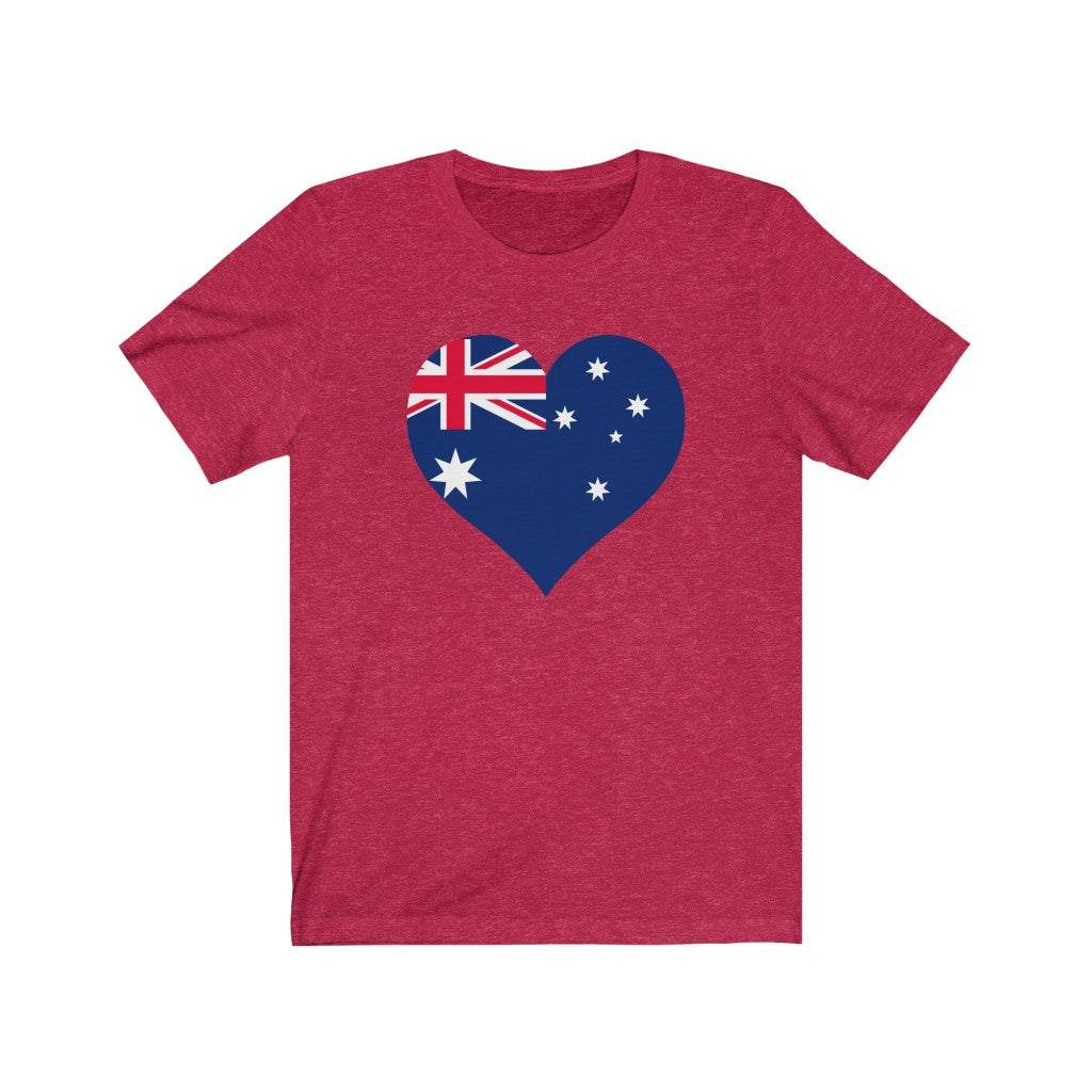 Australia Heart Flag Premium Tee - Unisex