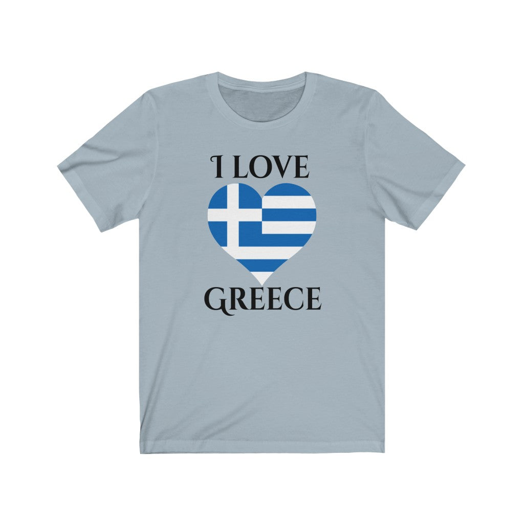 Greece Heart Flag Premium Tee 1 - Unisex