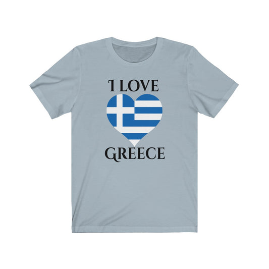 Greece Heart Flag Premium Tee 1 - Unisex