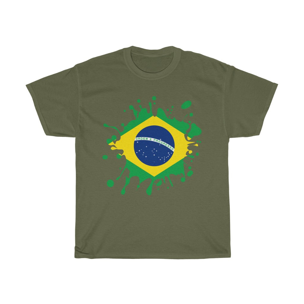 Brazil Splat Flag Standard Tee - Unisex