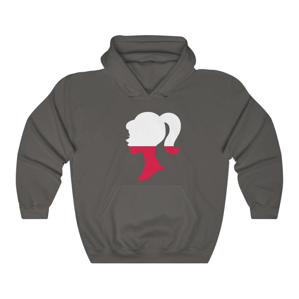 Poland Girl Flag Hoodie Sweatshirt - Unisex