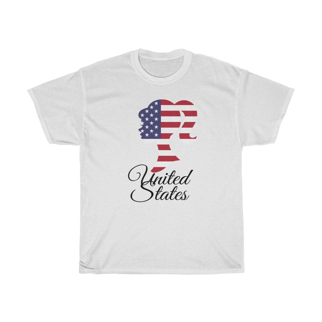 United States of America Girl Flag Standard Tee 1 - Unisex
