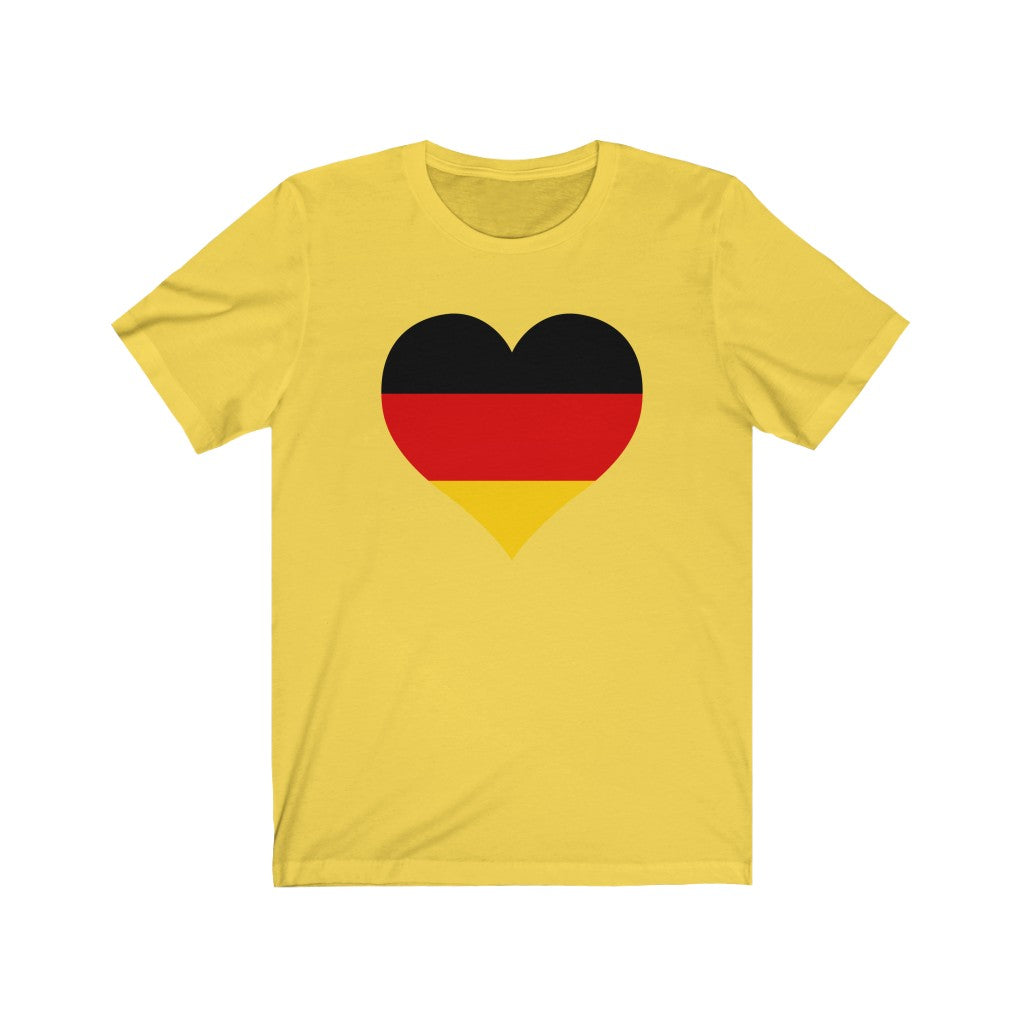 Germany Heart Flag Premium Tee - Unisex