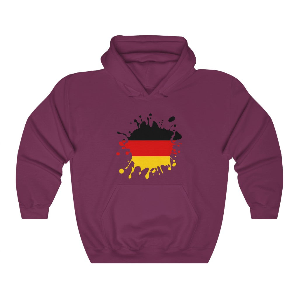 Germany Splat Flag Hoodie Sweatshirt - Unisex