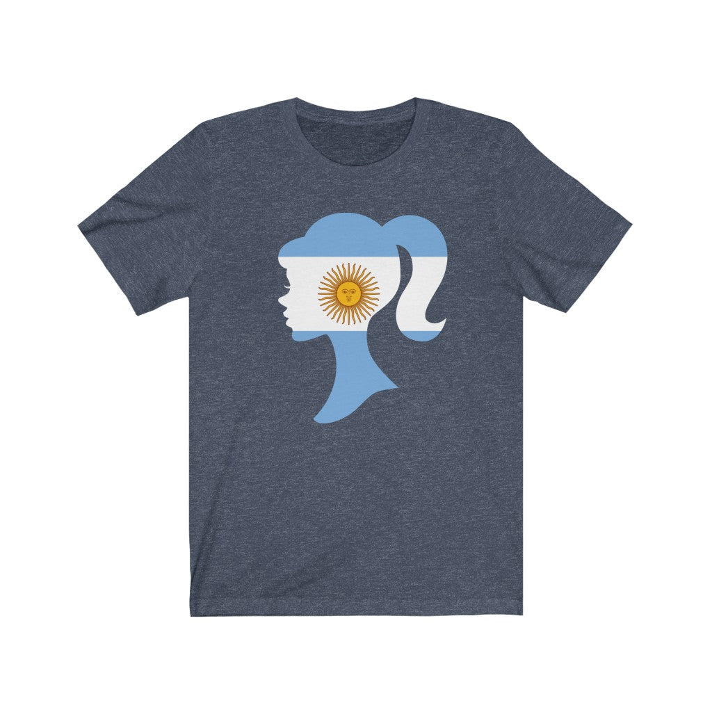 Argentina Girl Flag Premium Tee - Unisex
