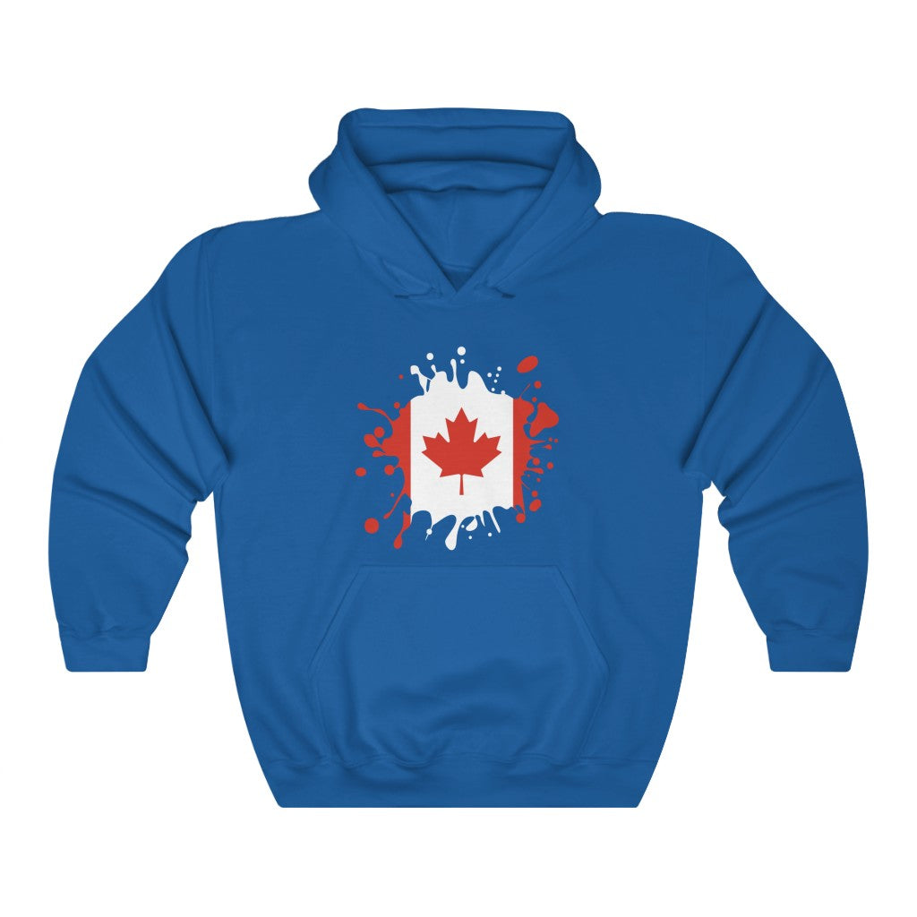 Canada Splat Flag Hoodie Sweatshirt - Unisex