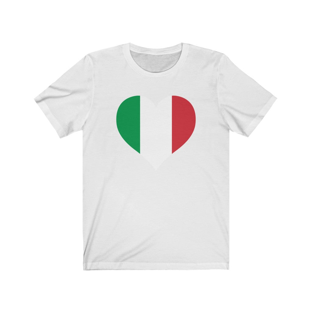 Italy Heart Flag Premium Tee - Unisex