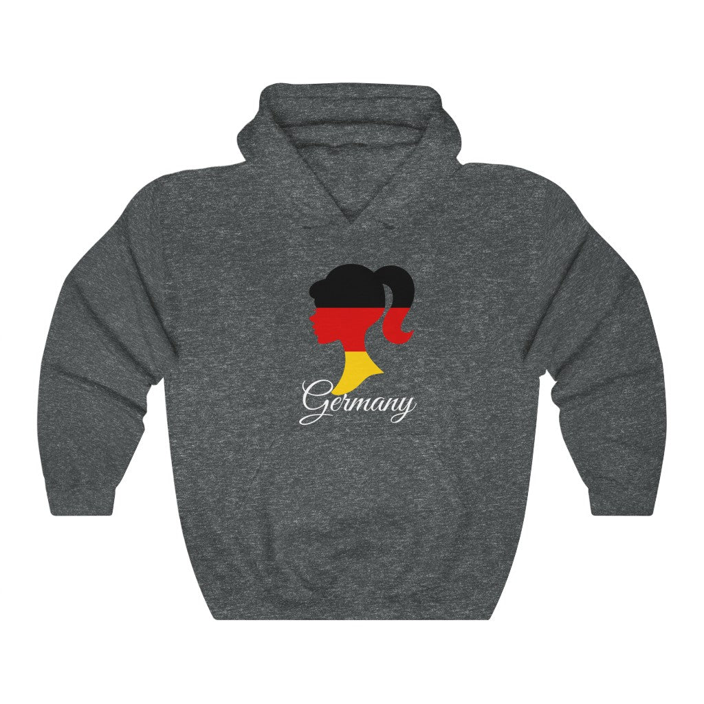 Germany Girl Flag Hoodie Sweatshirt 2 - Unisex