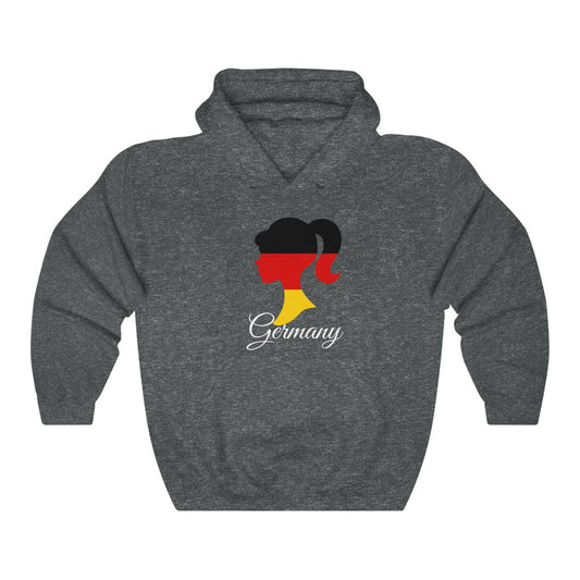 Germany Girl Flag Hoodie Sweatshirt 2 - Unisex