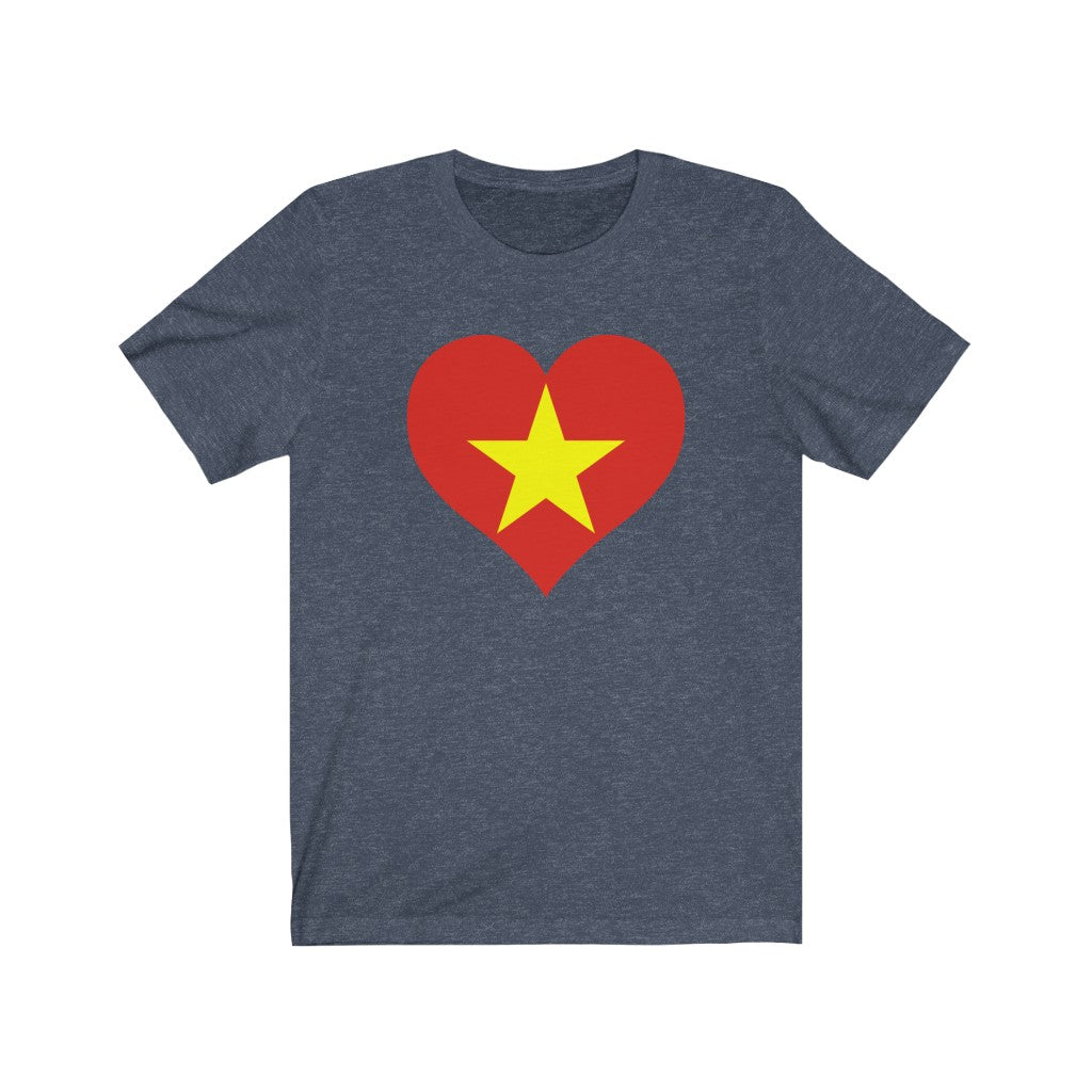 Vietnam Heart Flag Premium Tee - Unisex