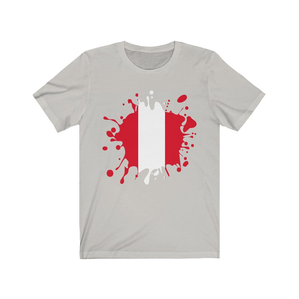 Peru Splat Flag Premium Tee - Unisex
