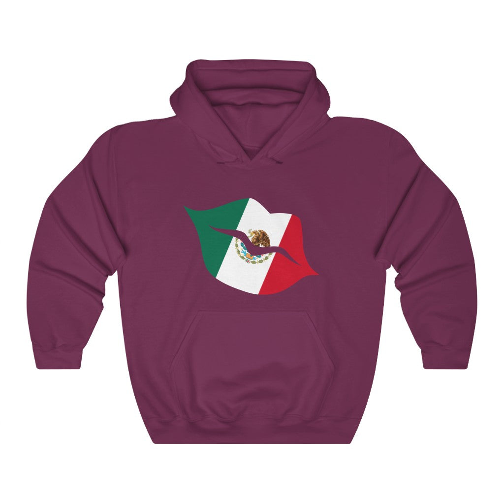 Mexico Lips Flag Hoodie Sweatshirt - Unisex