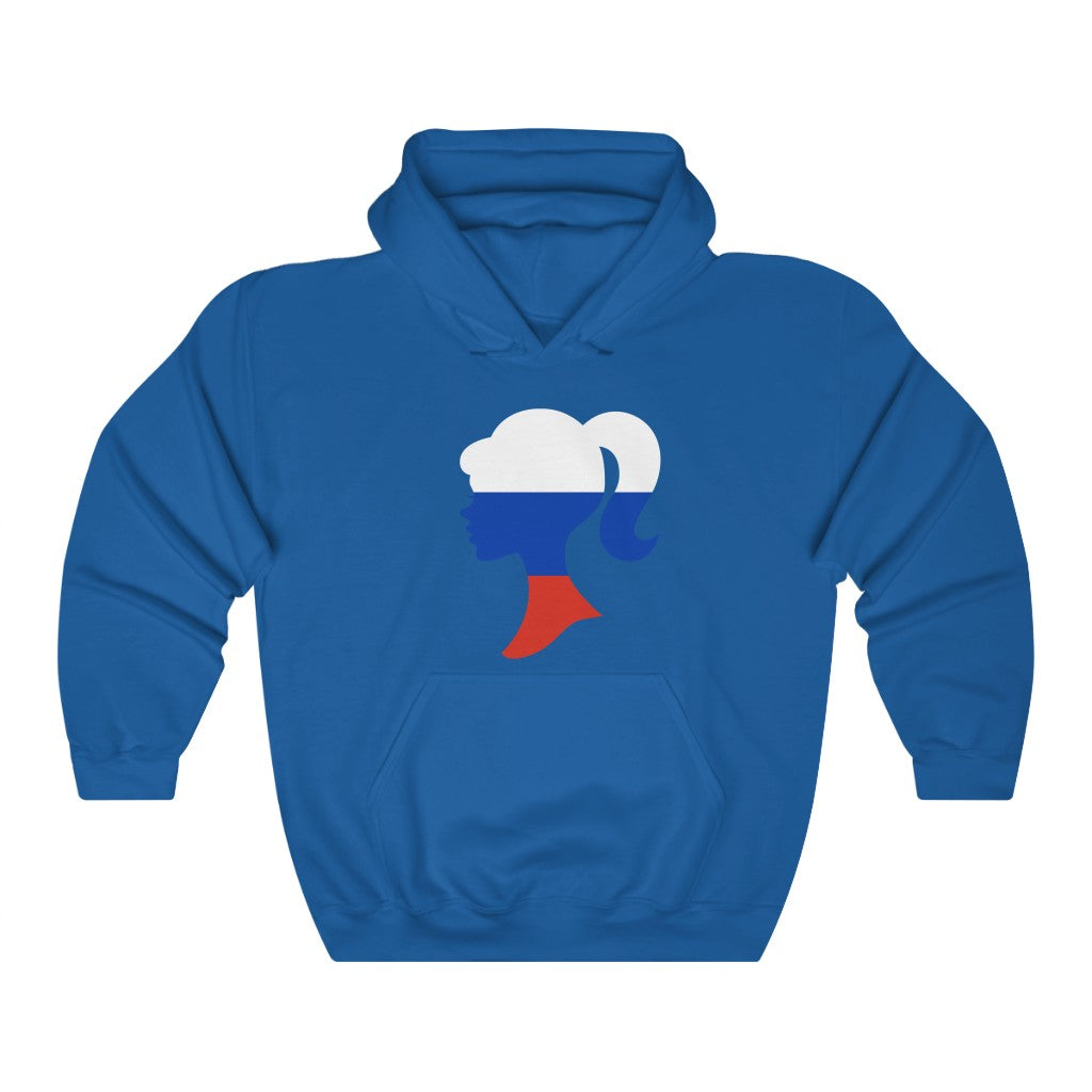 Russia Girl Flag Hoodie Sweatshirt - Unisex