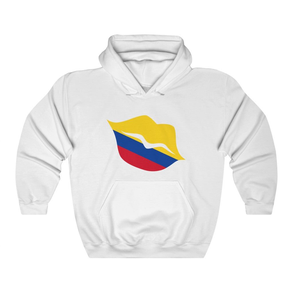 Colombia Lips Flag Hoodie Sweatshirt - Unisex
