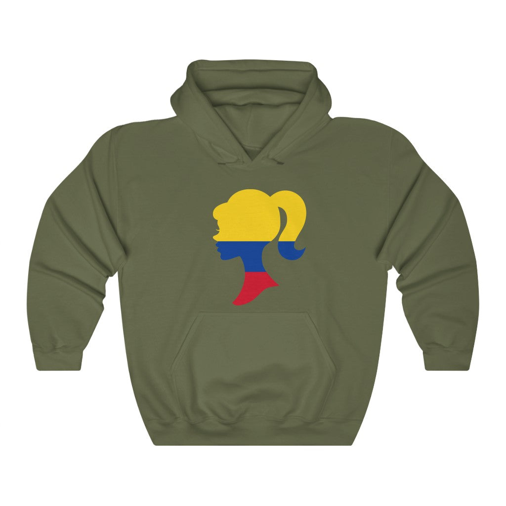 Colombia Girl Flag Hoodie Sweatshirt - Unisex