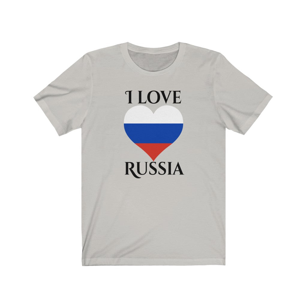 Russia Heart Flag Premium Tee 1 - Unisex
