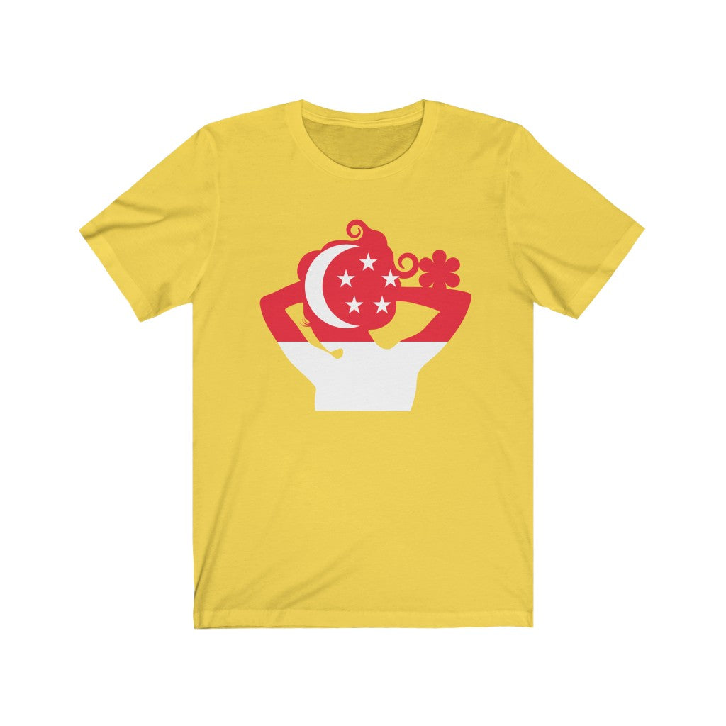 Singapore Lady Flag Premium Tee - Unisex
