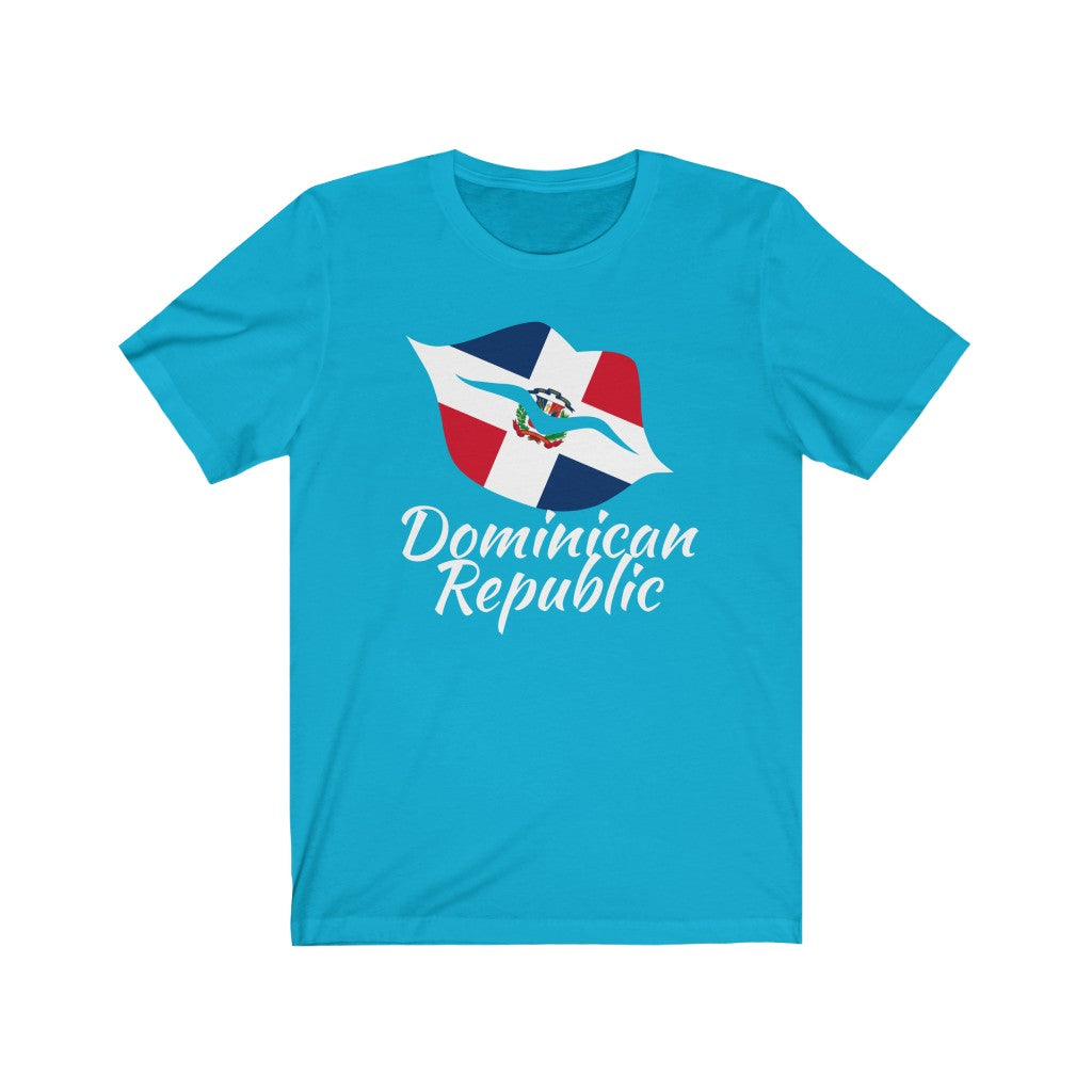 Dominican Republic Lips Flag Premium Tee 2 - Unisex