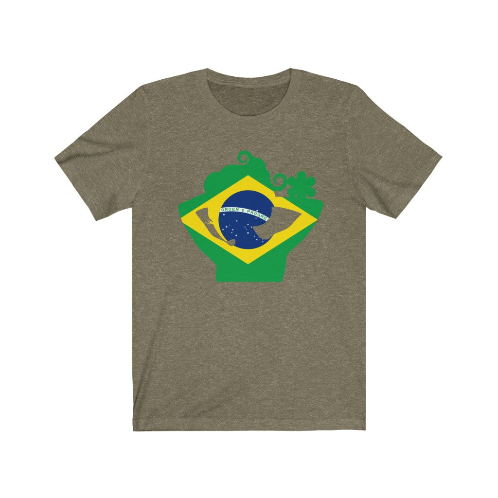 Brazil Lady Flag Premium Tee - Unisex