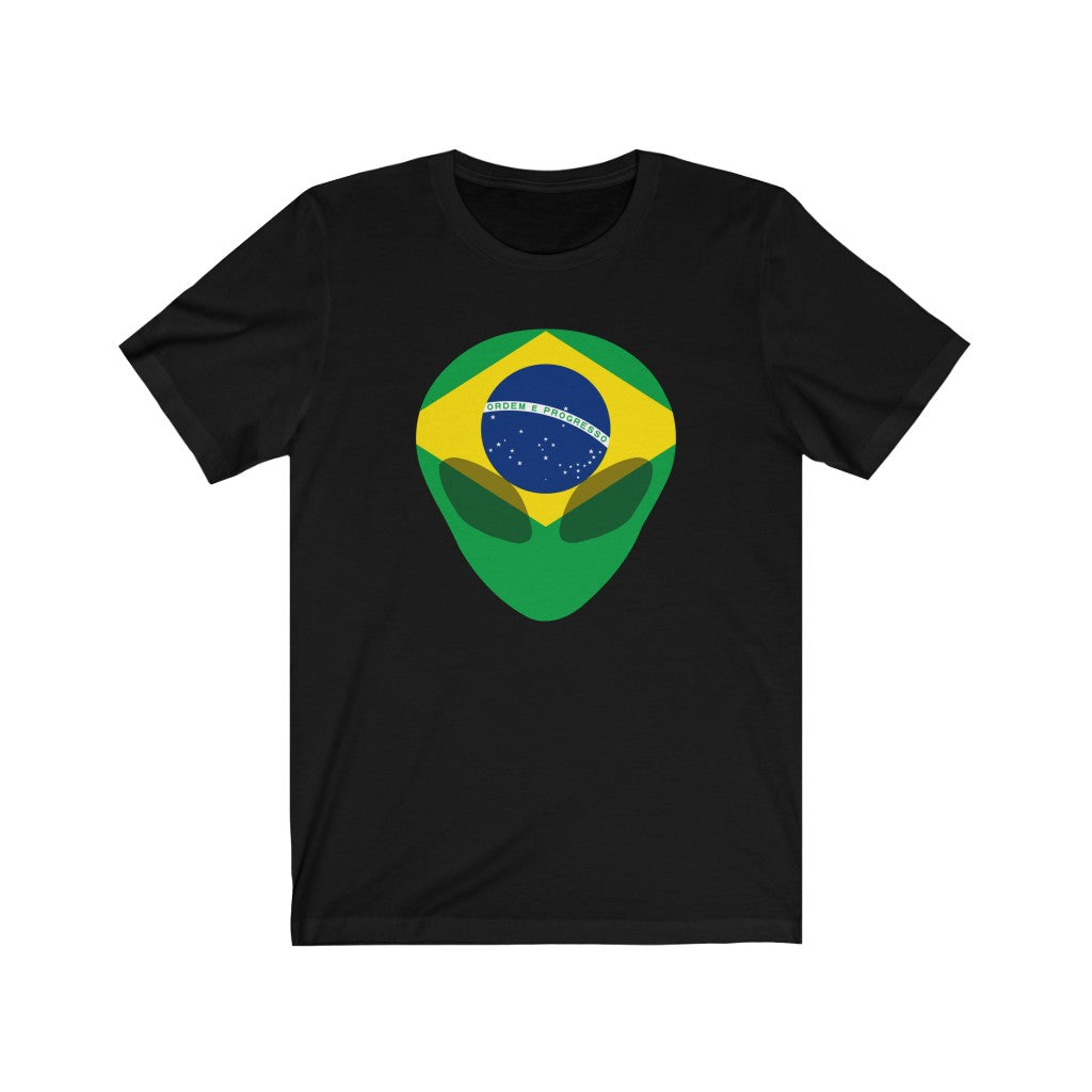 Brazil Alien Flag Premium Tee - Unisex