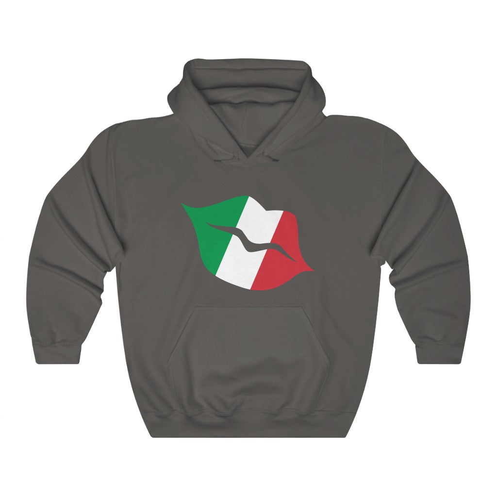 Italy Lips Flag Hoodie Sweatshirt - Unisex