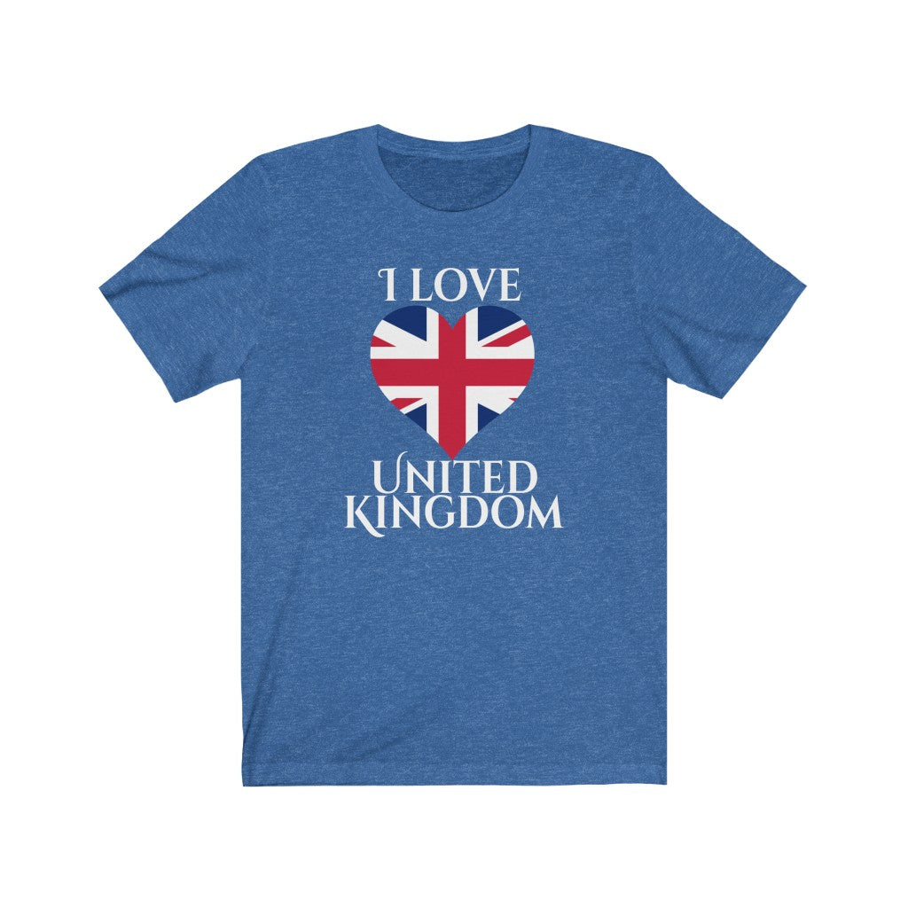United Kingdom Heart Flag Premium Tee 2 - Unisex