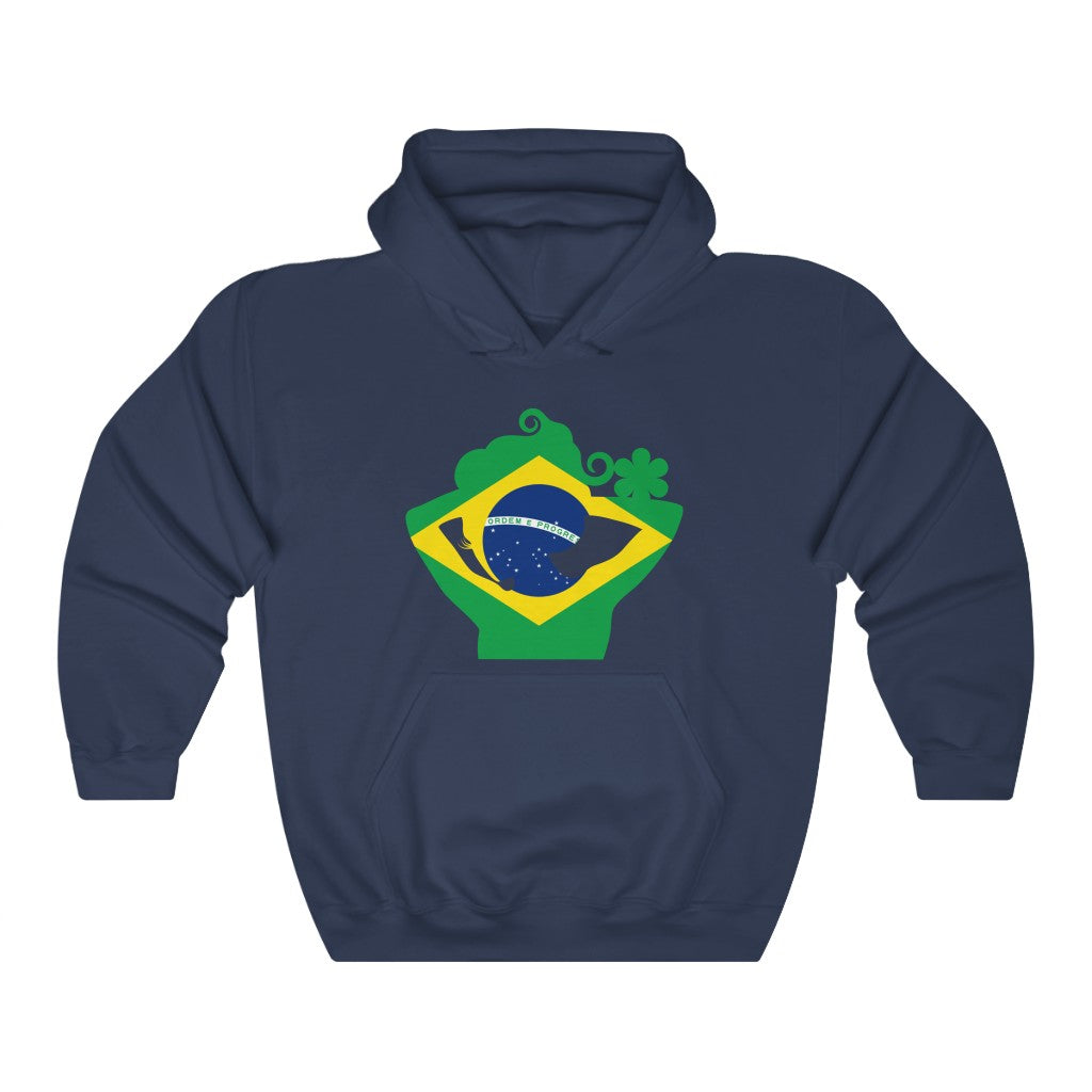 Brazil Lady Flag Hoodie Sweatshirt - Unisex