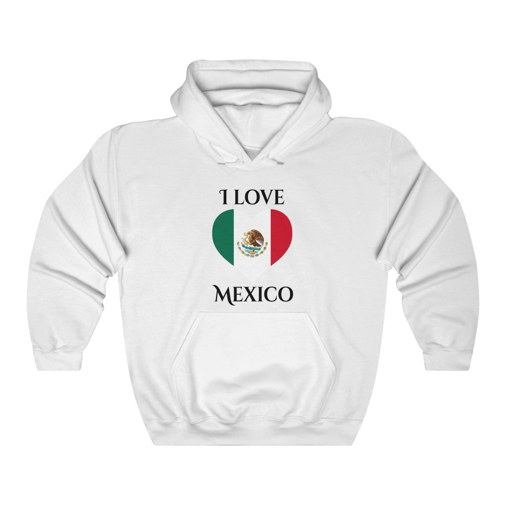Mexico Heart Flag Hoodie Sweatshirt 1 - Unisex