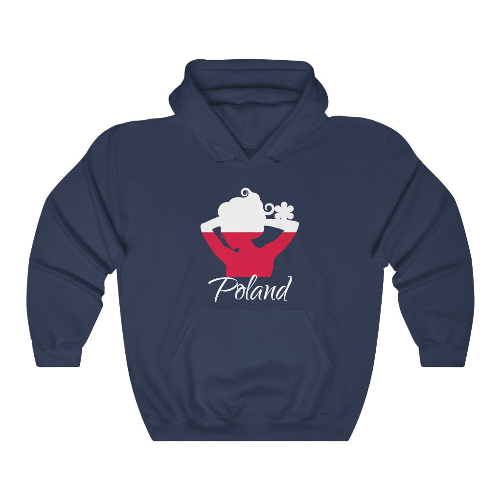 Poland Lady Flag Hoodie Sweatshirt 2 - Unisex