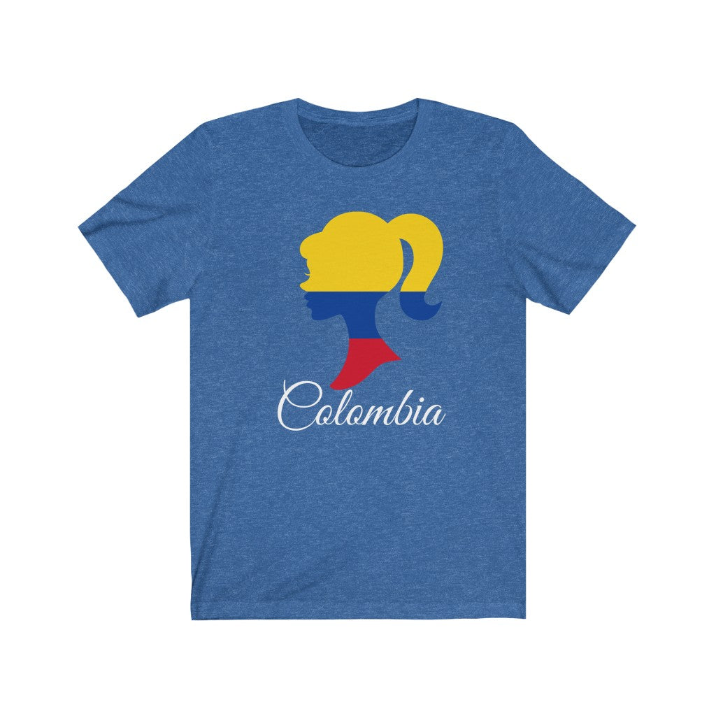 Colombia Girl Flag Premium Tee 2 - Unisex