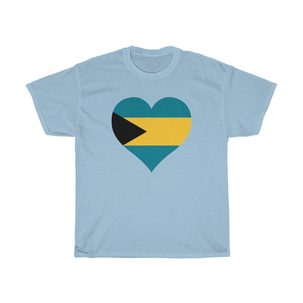 Bahamas Heart Flag Standard Tee - Unisex