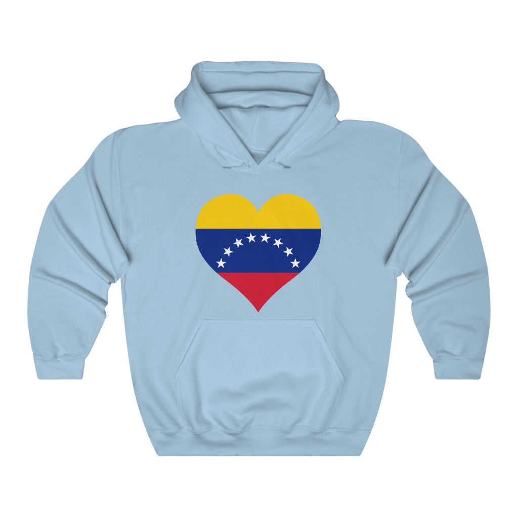 Venezuela Heart Flag Hoodie Sweatshirt - Unisex