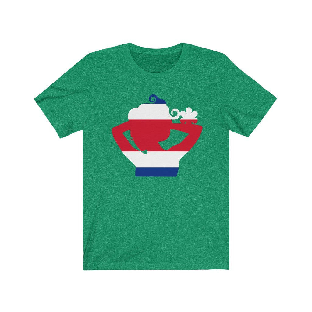 Costa Rica Lady Flag Premium Tee - Unisex