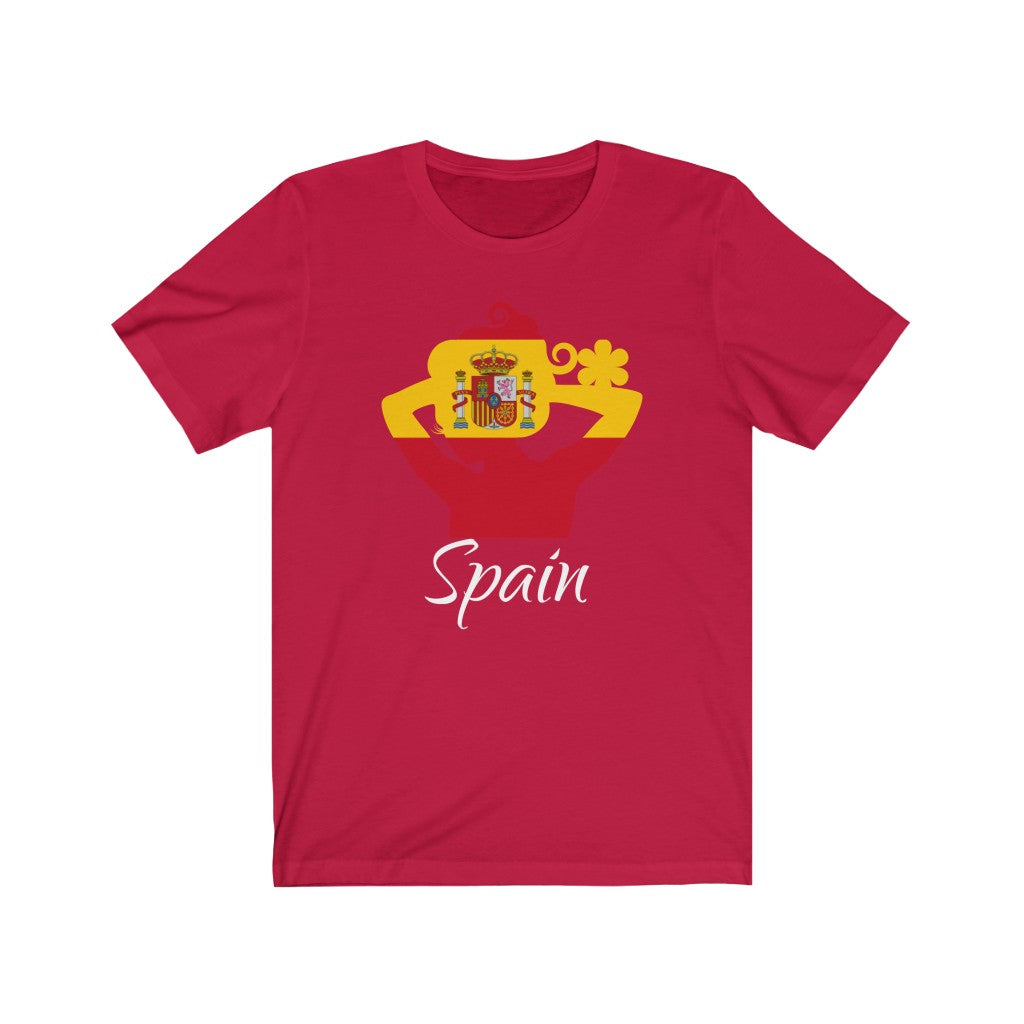 Spain Lady Flag Premium Tee 2 - Unisex
