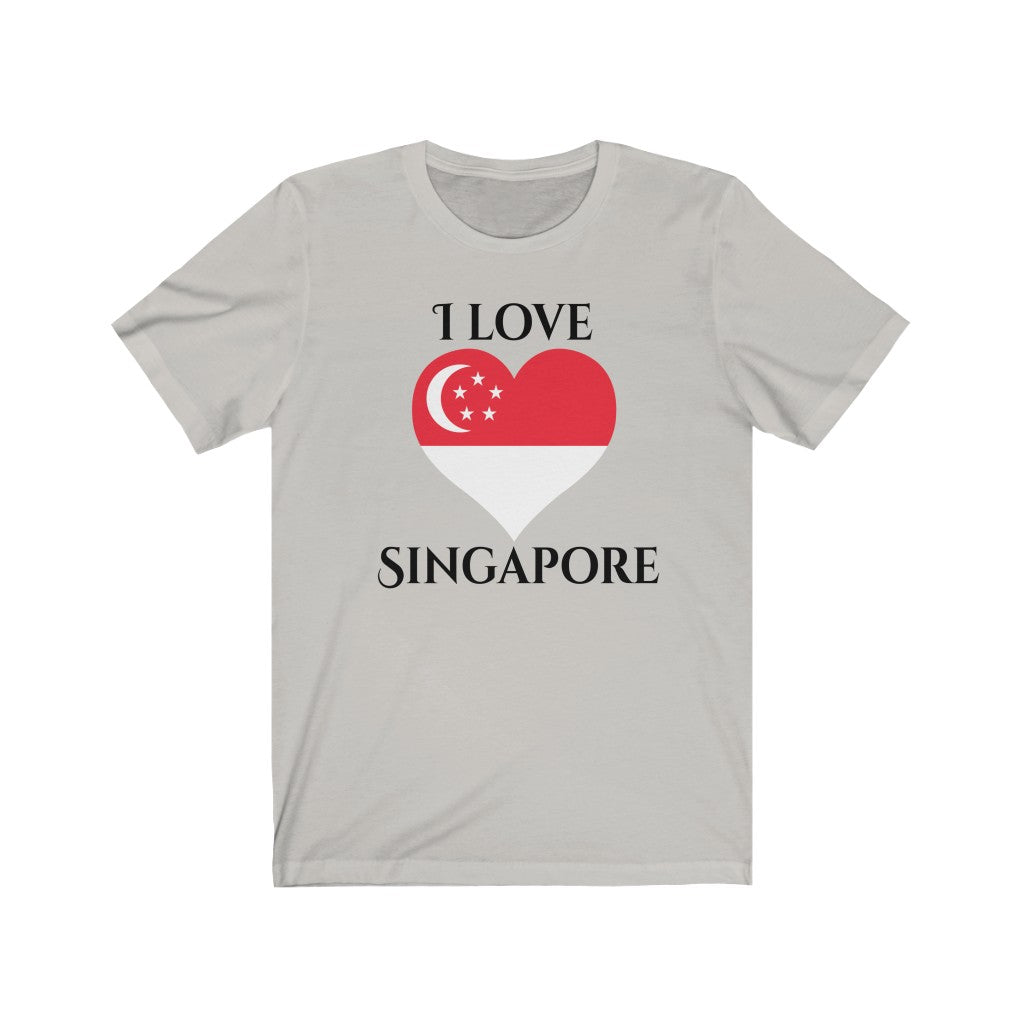 Singapore Heart Flag Premium Tee 1 - Unisex