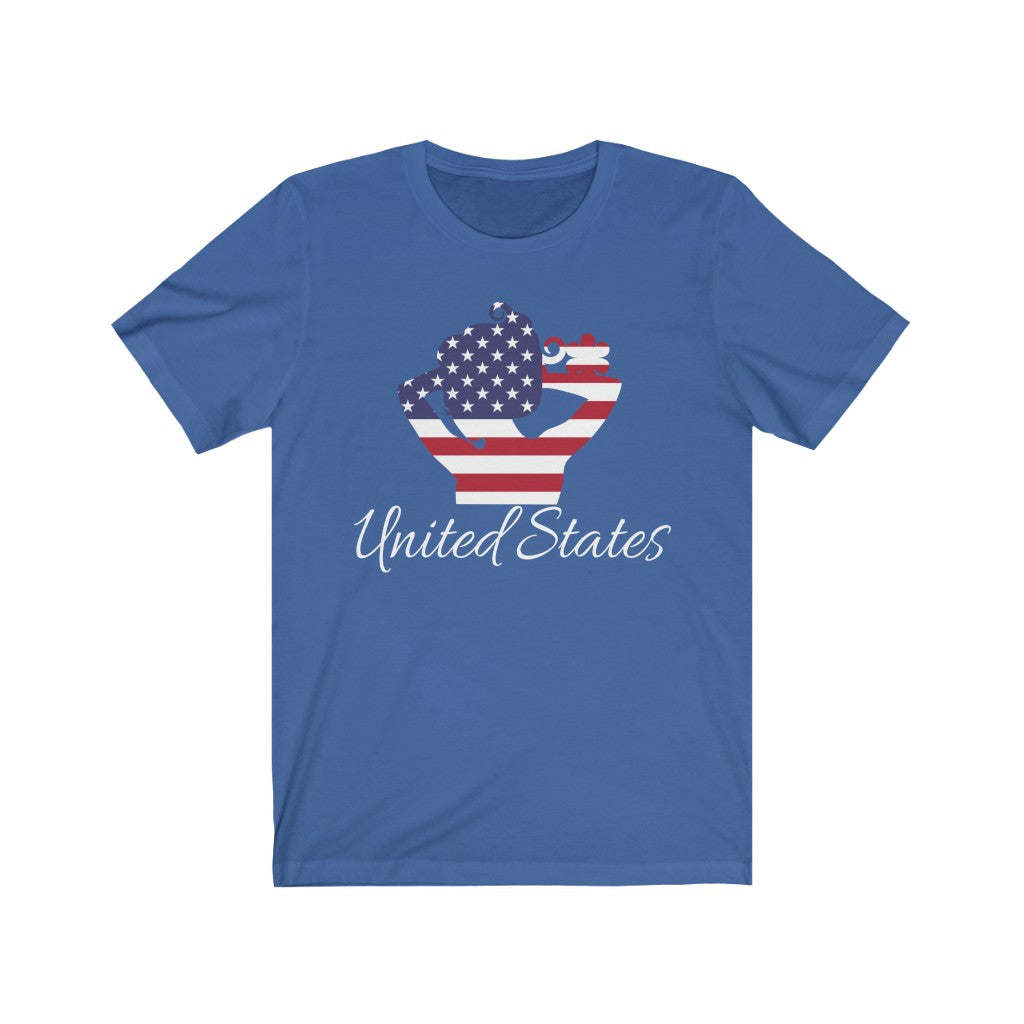 United States of America Lady Flag Premium Tee 2 - Unisex