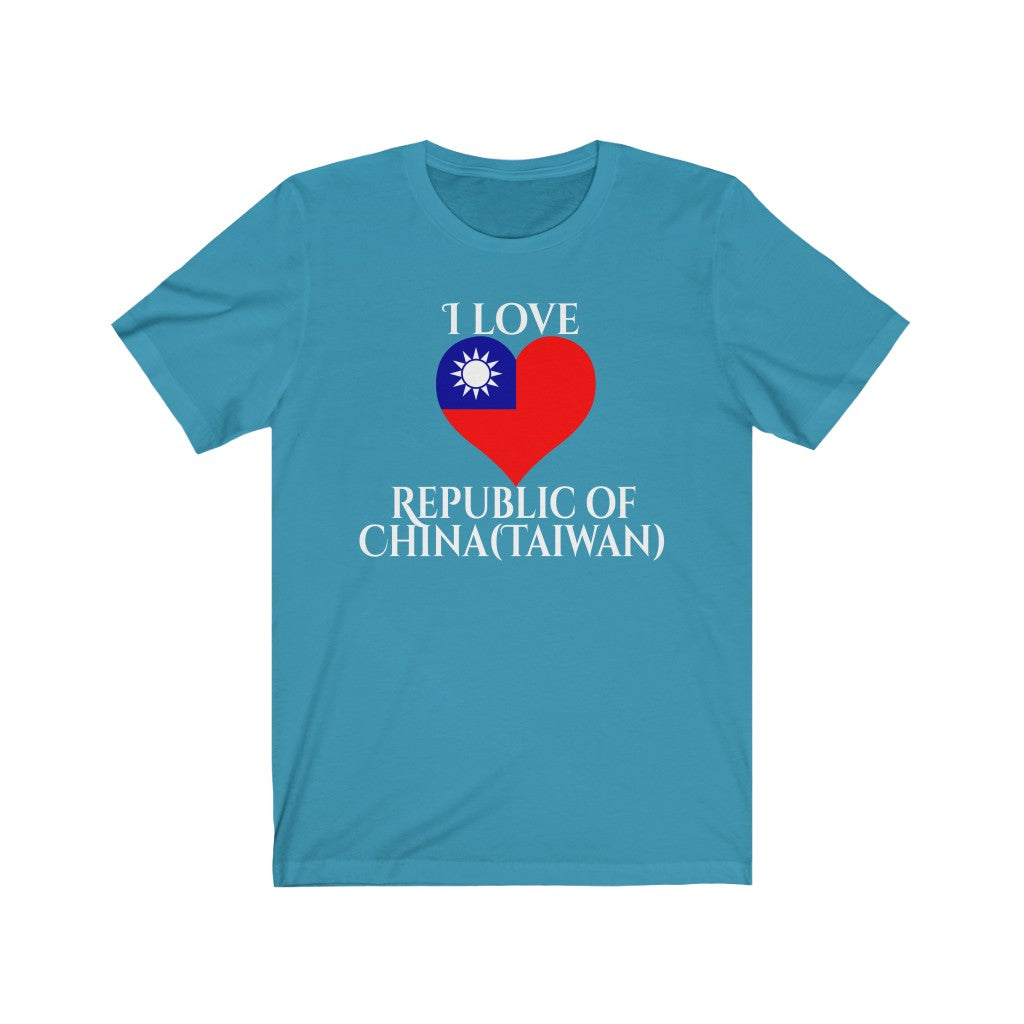 Republic of China - Taiwan Heart Flag Premium Tee 2 - Unisex