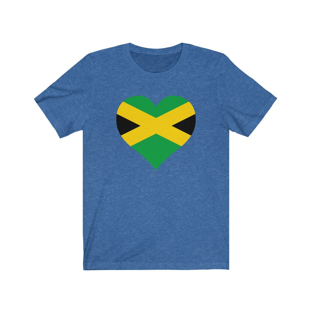 Jamaica  Heart Flag Premium Tee - Unisex