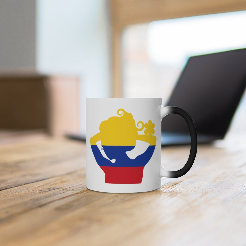 Colombia Lady Color Changing Mug