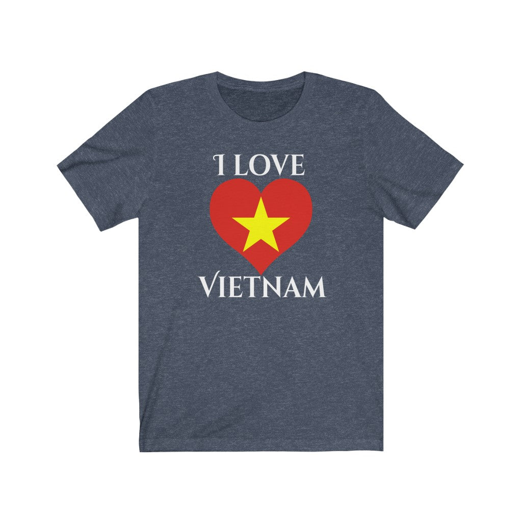 Vietnam Heart Flag Premium Tee 2 - Unisex