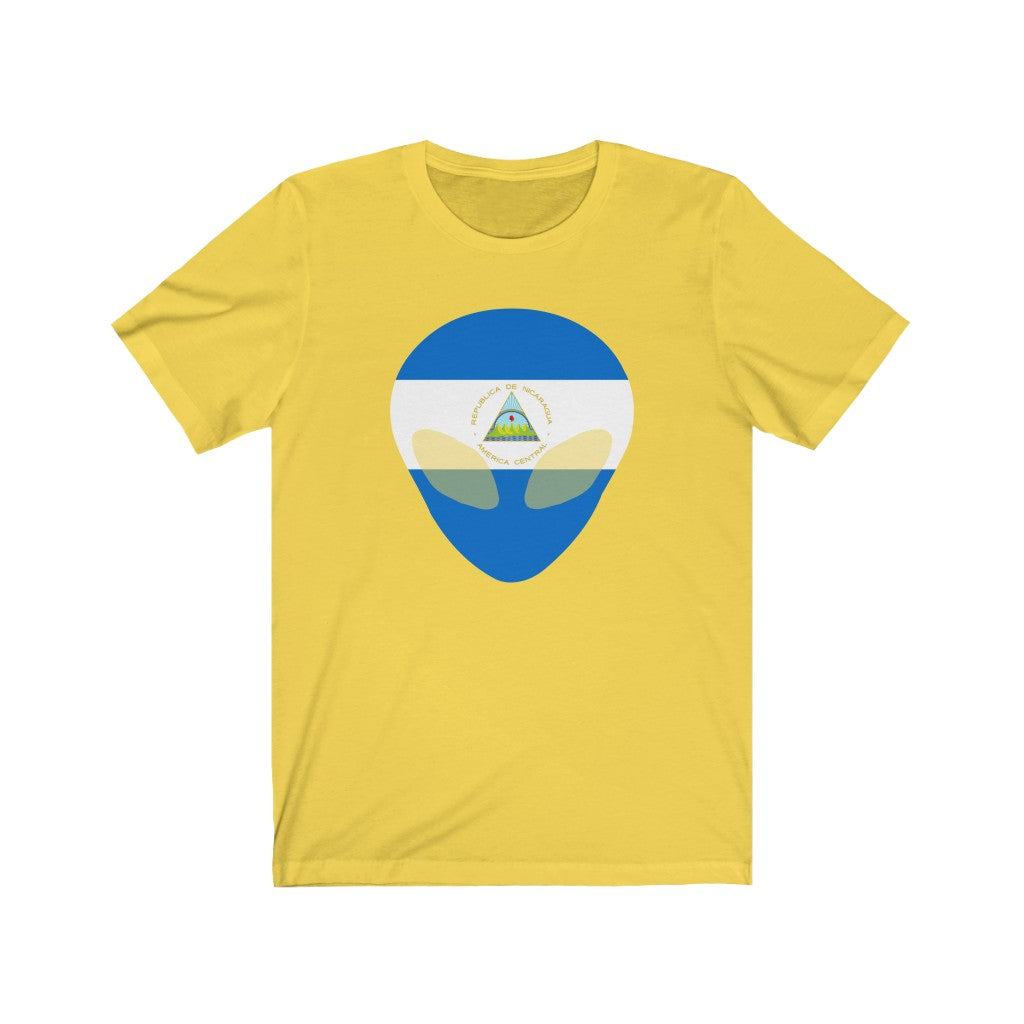 Nicaragua Alien Flag Premium Tee - Unisex